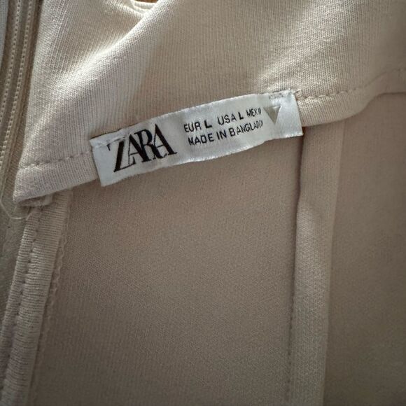 ZARA Women's Two Piece Top + Maxi Skirt Set in Nude Size Large - Picture 8 of 9